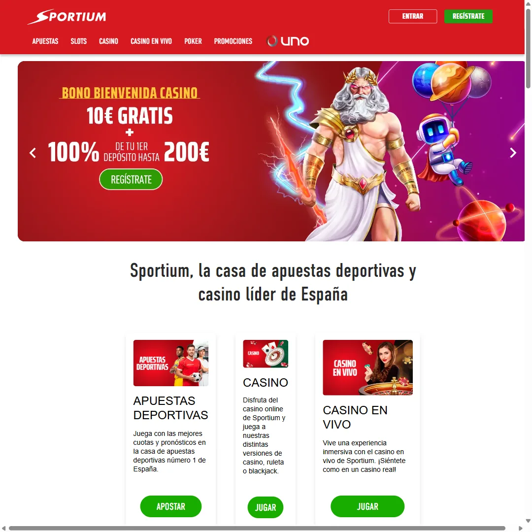 Sportium — casa de apuestas